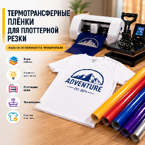 Термотрансферные плёнки для плоттерной резки: виды, свойства и применение